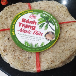 Bánh tráng nước cốt dừa Bình Định
